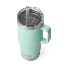 YETI Rambler Gobelet de 25 oz avec poigne et couvercle en paille, tasse de voyage, gobelet eau, tasse isole sous vide avec poigne, cume de