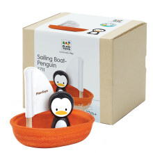 Bateau pinguino in legno PLAN TOYS - Unisex - A partire da 12 mesi - Rosso