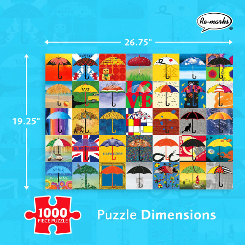 Re-marks Rainy Day Collage Puzzle Puzzle da 1000 pezzi per tutte le et? 2