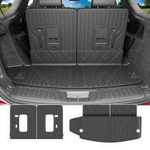 Powoq Cargo Mat Compatibel met 2016-2025 Dodge Durango 6 & 7 Zitplaatsen Kofferbak Mat 3e Rugleuning Mat Vervanging voor 2016-2025 Dodge Durango Acce