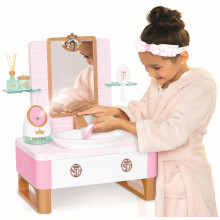 Disney Princess Style Collection Girls Deluxe Day Spa mit realistischem Dampfgarer, Play Skincare Essentials und echtem fließendem Wasser, 20+ Teile