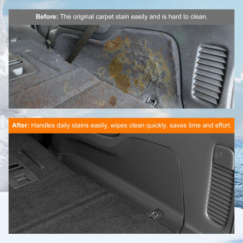 powoq Cargo Sidewall Protector Compatible with 2016-2025 Dodge Durango Trunk Sidewall Protector Mat Replacement for 2016-2025 Dodge Durango Accessori 2