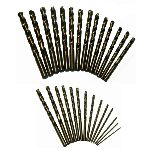 DRILL AMERICA 1/16-1/2x64THS COBALT SET IN PLASTIC CASE 1