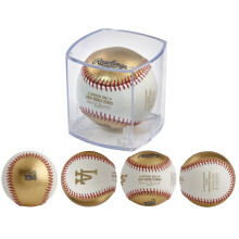 Rawlings | Offizieller World Series-Champion 2024, Los Angeles Dodgers | WS Champs Ball | Wei/goldene Leder-Champions