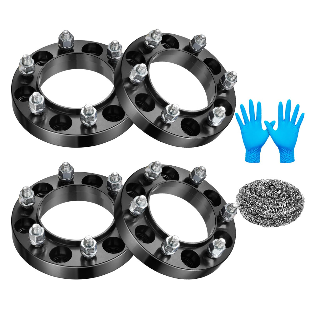 Bdfhyk 6X5.5 Wheel Spacers 1 Inch 6X139.7mm Hub Centric Wheel Spacer Set With M12x1.5 Studs 106Mm Center Bore Compatible With Lexus Gx470 Gx460 4Runn 6977625490537