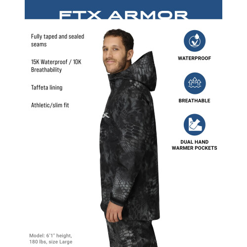 Frogg Toggs FTX Armor Kryptek Typhon Giacca da pesca/pescatori da uomo 1