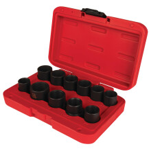 Performance Tool M991 Set di bussole per dadi con aletta Master da 11 pezzi Progettato per adattarsi a dadi con aletta che misurano 17 18,5 20 21