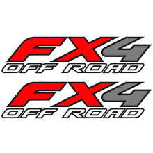 Kit di decalcomanie fuoristrada GOLD HOOK FX4 compatibile con camion Ford F150 F250 F350 F (1997-2010) adesivi di ricambio per lato letto (finitu