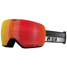 Giro Article II Gafas de esquν - Gafas de snowboard para hombres y mujeres - Correa de flujo blanca y negra con lentes VIVID Ember/VIVID Infrarro