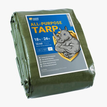 GUARD SHIELD Telo per carichi pesanti 18x24 piedi Telo di copertura in poliestere spesso impermeabile multiuso verde 10mil