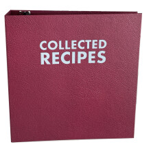 Extra groer Rezeptordner mit Trennwnden und Etiketten Rezept-Kochbuchalbum fr Rezepte in voller Gre, Rezeptkarten, Rezeptausschnitte 3-R