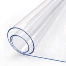 Clear Table Protector 22 x 60 Inch 1.5mm Thick Plastic Table Cover Protector Waterproof PVC Clear Tablecloth Protector Pad Rectangular Vinyl Desk P
