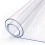 Clear Table Protector 22 x 60 Inch 1.5mm Thick Plastic Table Cover Protector Waterproof PVC Clear Tablecloth Protector Pad Rectangular Vinyl Desk P 1