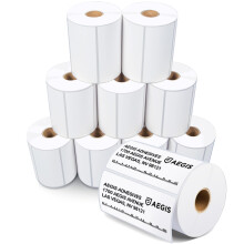 Aegis adesivi - 4 x 2 etichette termiche dirette per spedizioni e affrancatura perforate e compatibili con Rollo Zebra e altre stampanti di etich