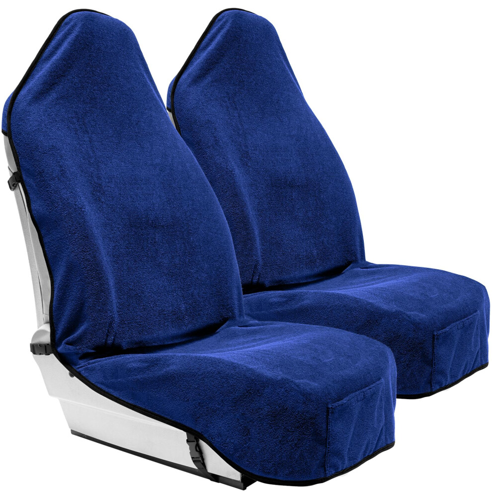 Season Guard Terry Cloth Sweat Towel Seat Cover; Carseat Towel Protector; Great For Gym Workout; Waterproof; Universal Fit For Car Suv Van Truck; Ez 840198428046