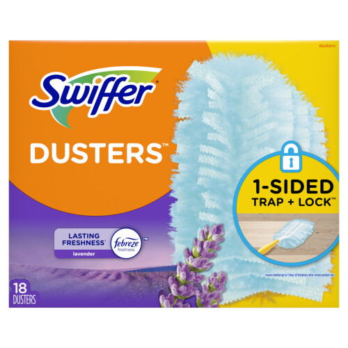 Recharges Swiffer Dusters Multi-Surfaces, Parfum Lavande, 18 pièces