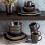 Gibson Soho Lounge Dinnerware Set Service for 4 (16pcs) Matte Black 5
