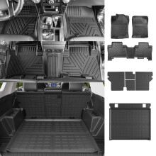 powoq Bodenmatte kompatibel mit 1324 Toyota 4Runner Kofferraummatte, Rckenlehnenmatte, Ersatz fr 20132024 Toyota 4Runner Zubehr (passend ohn