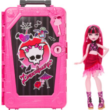 Monster High Skulltimate Secrets Draculaura Juego de muρeca y accesorios Destino: Oasis sangriento con maleta y mαs de 19 sorpresas como ropa