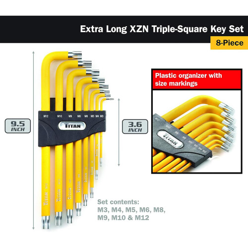 Titan Extra-Long Triple-Square Key Set (8dln sada) 1