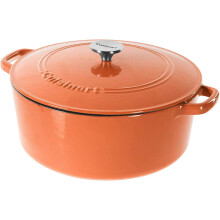 Cuisinart Chef's Classic Casserole ronde en fonte maille (orange terre cuite 7 litres)