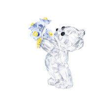 SWAROVSKI Kris Bears No me olvides Cristal Swarovski transparente con detalles en azul y amarillo Parte de la colecciσn Swarovski Kris Bears