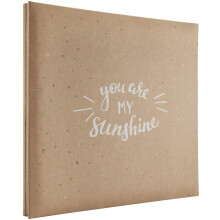 MCS Erweiterbares 10-seitiges Scrapbook-Album mit 12 x 12 Zoll großen Seiten, 13,5 x 12,5 Zoll „You Are My Sunshine“.