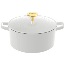 Cuisinart Chef's Classic Casserole ronde en fonte maille (blanc/or 7 litres)