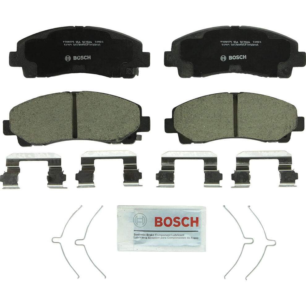 Bosch Bc1584 Quietcast Premium Ceramic Disc Brake Pad Set - Compatible With Select Acura Tlx; Honda Ridgeline; Front 077212029488