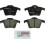 BOSCH BC980 QuietCast Pastilhas de Travão Cerâmicas - Compatível com Volvo XC90; TRASEIRO 1