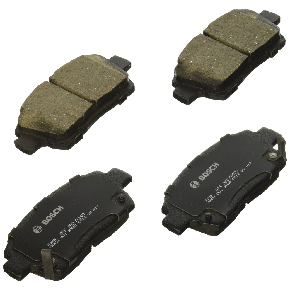 Bosch Bc990 Quietcast Premium Ceramic Disc Brake Pad Set - Compatible With Select Scion Iq Xa Xb; Toyota Echo Mr2 Spyder Prius; Front 077212161065