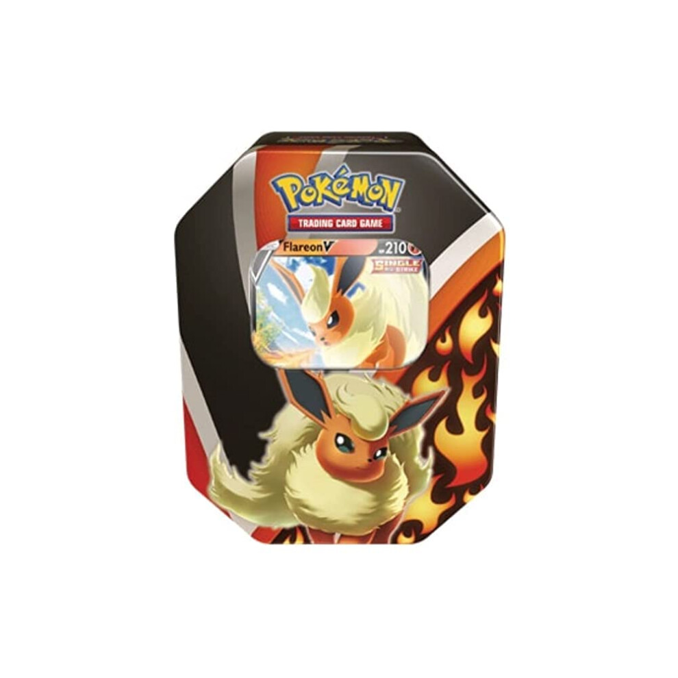 New Pokémon Pokemon Tcg: 2021 Fall Eevee Evolutions Flareon V Tin 728192534331