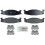 Bosch BOSCH BE632H Conjunto de Pastilhas de Travão a Disco Cerâmico Azul - Compatível com Ford Bronco e E-150 1
