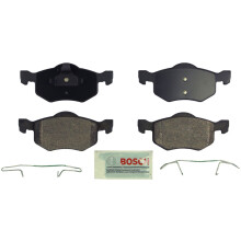 BOSCH BE843H Jeu de plaquettes de frein disque semi-mtalliques bleues avec matriel Compatible avec certains Ford Escape ; Hommage Mazda;