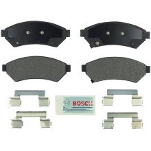BOSCH BE1075H Jeu de plaquettes de frein disque en cramique bleue avec matriel Compatible avec certaines Buick Allure LaCrosse Terraza ; Ch
