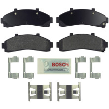 BOSCH BE652H blauwe keramische schijfremblokkenset met hardware - compatibel met geselecteerde Ford Explorer Ranger; MazdaB2300 B2500 B3000 B4000; Me
