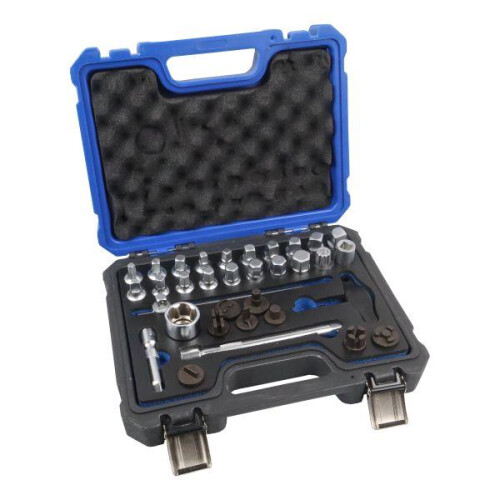 us pro US PRO Tools 33pc 3/8" dr Master Oil Drain Plug Key Set 6245 1