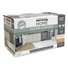 Rustoleum 100805 White Semi-Gloss Tile Wood Vinyl Floor Coating Kit