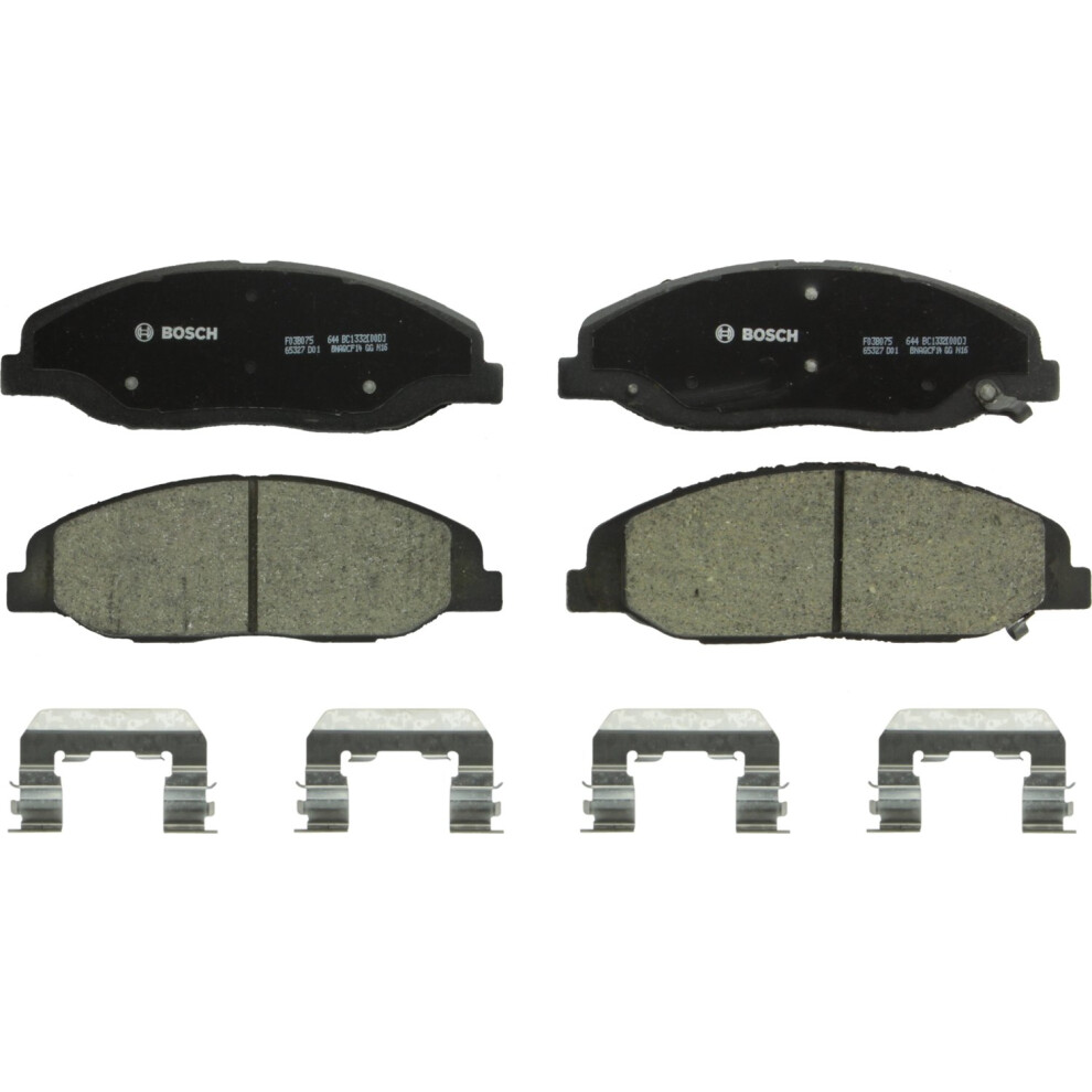 BOSCH BC1332 QuietCast Premium Ceramic Disc Brake Pad Set - Compatible with Select Cadillac CTS STS; FRONT-image-OPC-PMDXJ7N-NEW