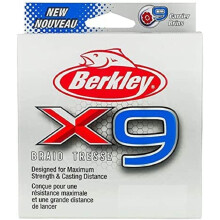 Berkley x9 Braid Superline Crystal test da 15 libbre | 31 libbreC | 14,2 kg 2188 iarde | Lenza da 2000 m adatta per ambienti di acqua dolce e sal