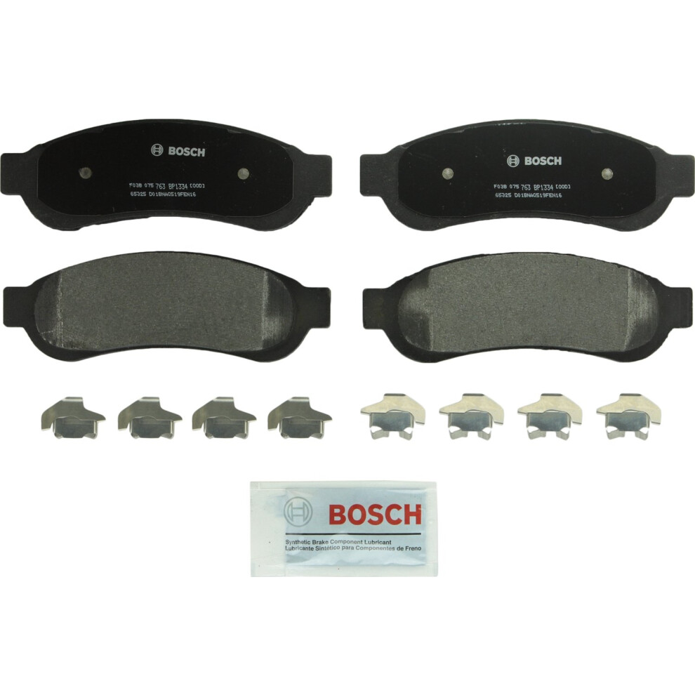 BOSCH BP1334 QuietCast Premium Semi-Metallic Disc Brake Pad Set - Compatible with Select Ford F-250 Super Duty F-350 Super Duty F-450 Super Duty; R-image-OPC-PMDXJ8V-NEW