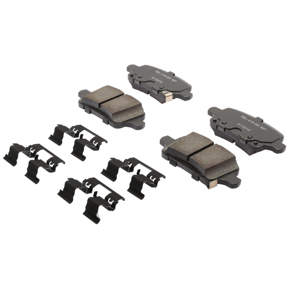 Acdelco 17D1915chf1 (19428063) Ceramic Rear Disc Brake Pad Kit With Clips Gold 193468820652