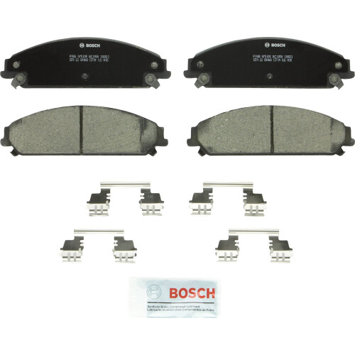 Bosch BOSCH BC1058 QuietCast Pastilhas de Travão Cerâmicas Premium - Compatíveis com Chrysler 200, 300; Dodge Caliber, Challenger