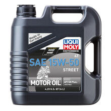 LIQUI MOLY Motorbike 4T SAE 15W-50 Street | 4 L | Óleo sintético para moto