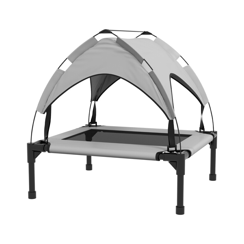 Raised Cooling Pet Bed with Washable Mesh for Small Medium Dogs Light Grey 76x61x69.5cm-image-OPC-PMDXJKR-NEW