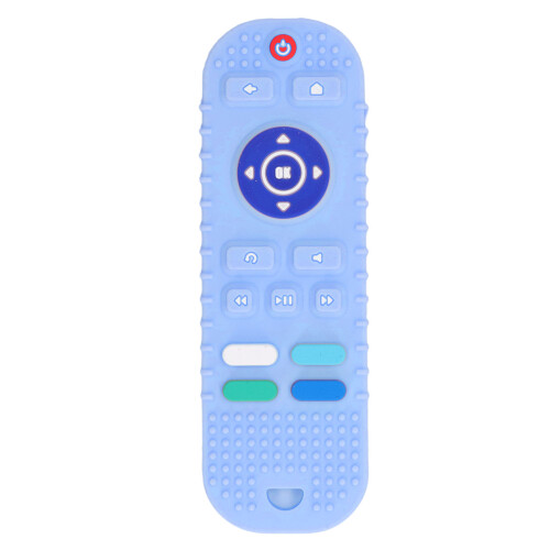 Silicone Remote Control Shape Teething Toy for Babies, Blue 1