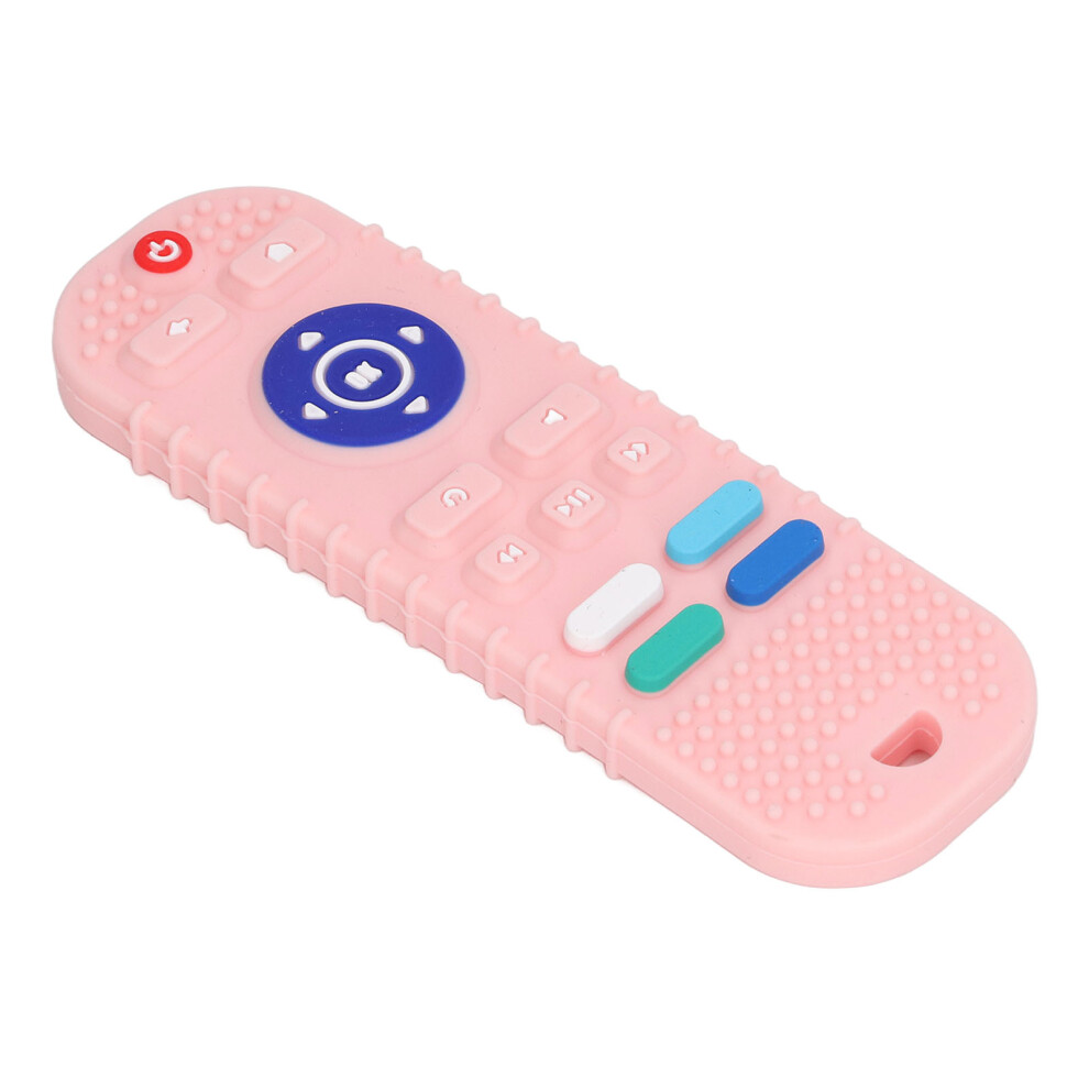 Silicone Baby Teething Chew Toy Remote Control Shape Soft Toy For Toddlers Pink