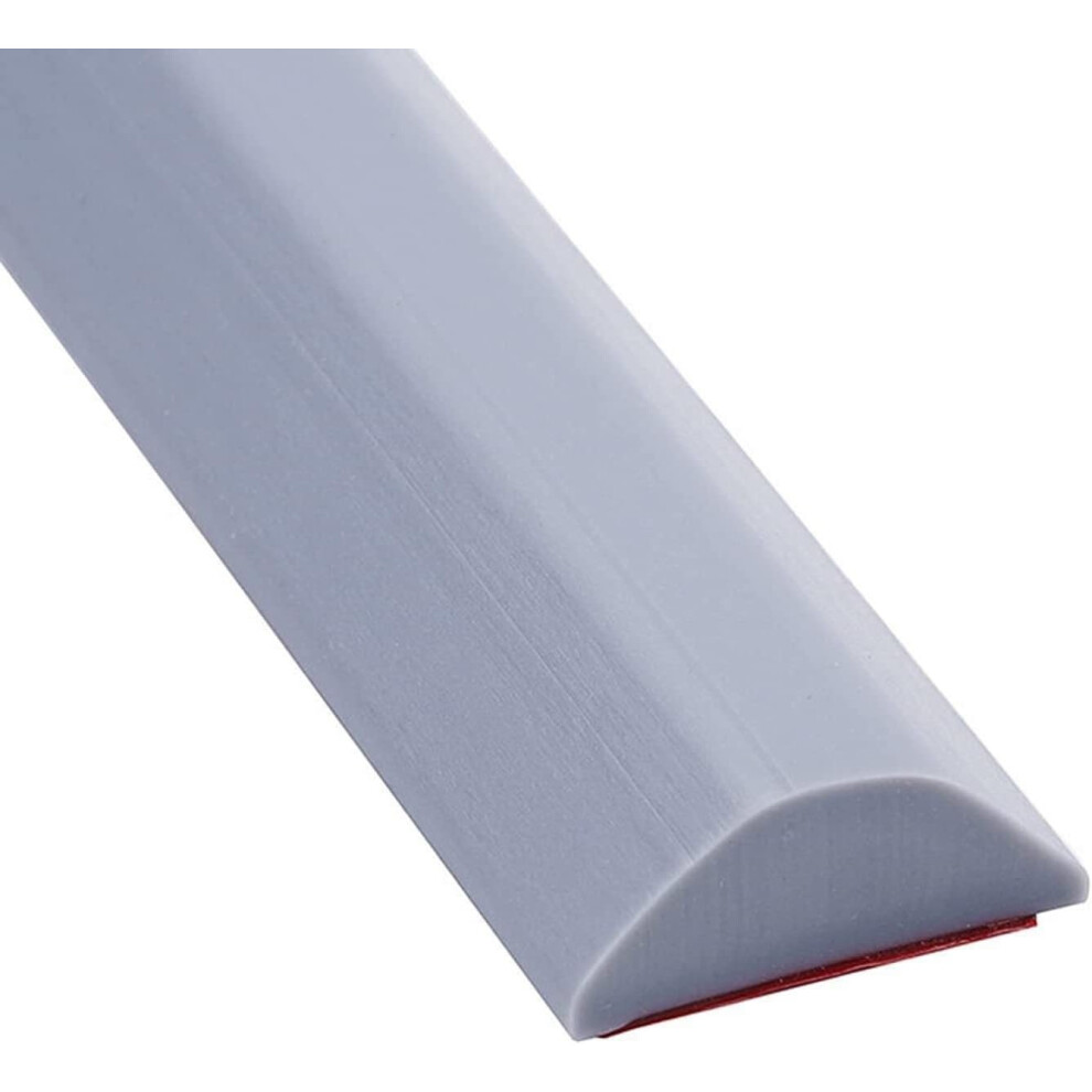 Silicone Shower Screen Seal Strip Collapsible Shower Threshold Water Dam Grey 5M Length Dry And Wet Separation 9393856585960