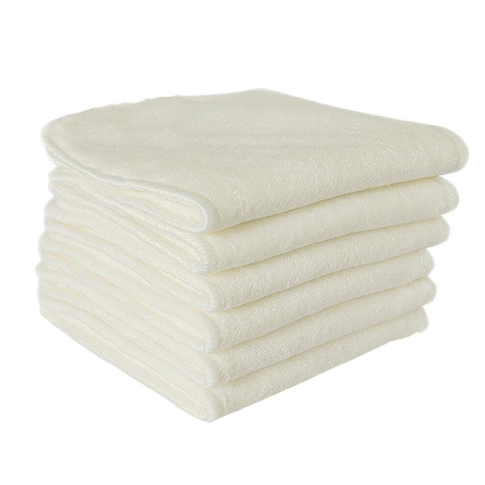 Cloth Diaper Inserts Bamboo Fiber 6-Pack Leakproof Changing Pad Layers