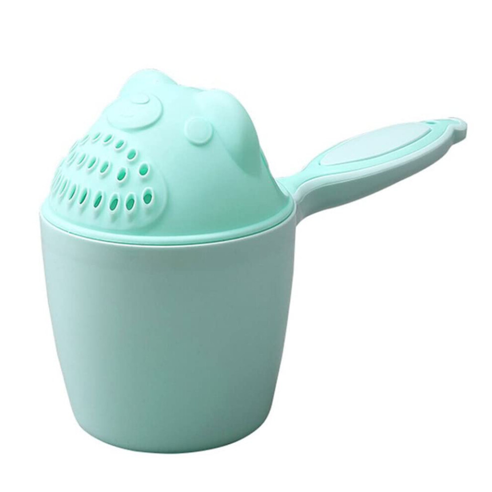 Baby Shampoo Cup For Washing Hair, 1 Pc Watering Bailer, Bath Shower Cap Cup, Swimming Shampoo Cup Green